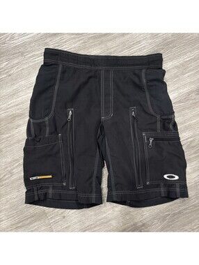 Vintage Oakley Software Shorts Mens M Black Gorpcore Shorts
